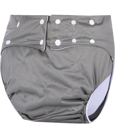 Buy 2 Set Gray Adult Cloth Diapers - Reusable Comfortable Incontinence Protection (72-92 cm) - Buy Online on GoSupps.com