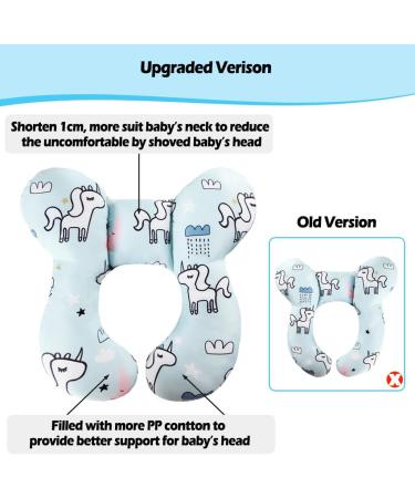 KAKIBLIN Baby Travel Pillow - Unicorn Baby Neck Support for Car Seat & Pushchair - Buy Online on GoSupps.com