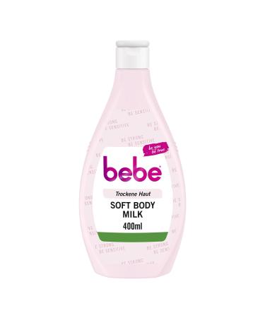 Bebe Soft Body Milk (400 ml) fast -moving body lotion with jojoba oil & panthenol for dry skin smells gently donates 24 hours of moisture BodyMILK - Buy Online on GoSupps.com