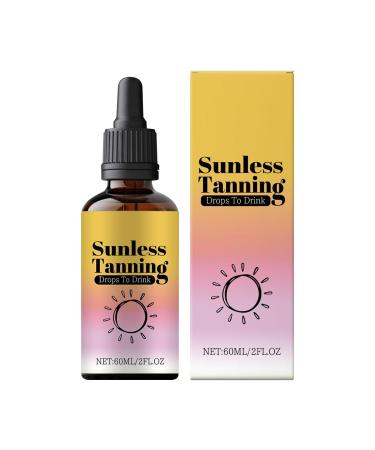 Generisch Tanning Drops to Drink - Tanning Drops - 60 ml per bottle - Nourishing Moisturizer - Natural and Fast Moisturizer - For face and body - all skin types