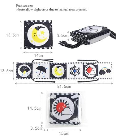 Shop Lichengtai Black & White Fabric Books & Belly Time Mirror Toy for Babies | Perfect for Newborns (0-12 Months) - Engaging Sensory Toys for Boys & Girls - Buy Online on GoSupps.com