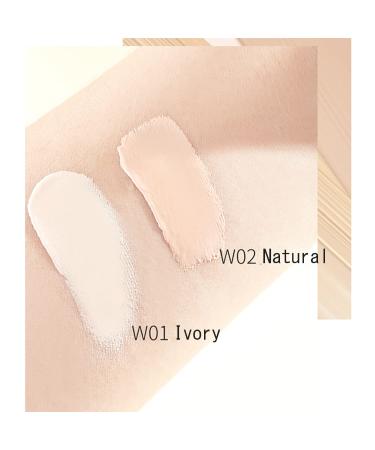 Long-Lasting ADMD Light Fog Foundation Makeup - Waterproof & Hydrating (1# White 2pcs) - Buy Online on GoSupps.com