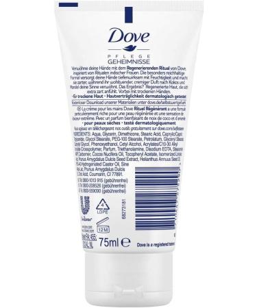 Dove Care Secrets Hand Cream 75ml Regenerating Ritual with Coconut & Almond Fragrance | International Shipping Available - Buy Online on GoSupps.com