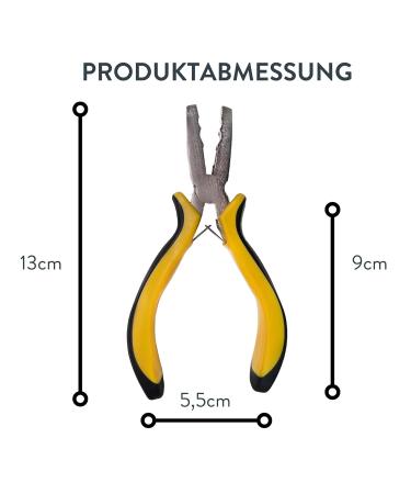 Hair2Heart Microring Extensions Pliers - Yellow Hair Extensions Attachment & Removal Tool - Buy Online on GoSupps.com