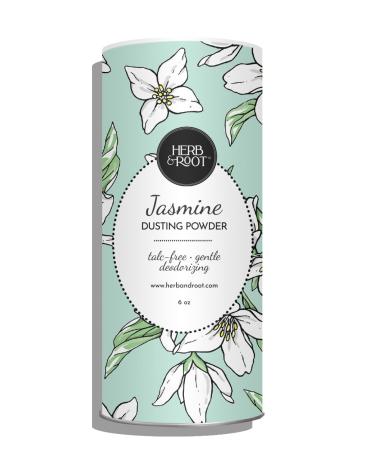 Jasmine Talc Free Dusting Powders Made with Arrowroot Soothing Oats zinc and Magnesium. Free of Baking Soda. for Chafing deodorizing Sweating