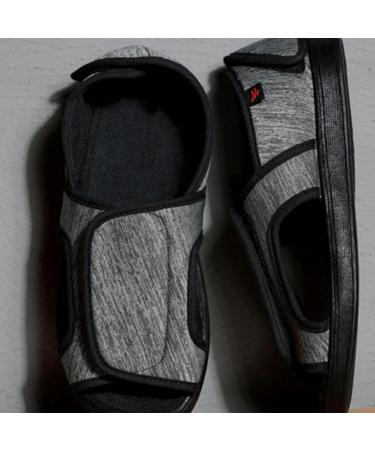 LEEWEE Diabetic Shoes Wide Width Adjustable Closure for Swollen Feet - Grey 42 - Buy Online on GoSupps.com