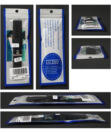 22mm Silicone Quick Release Bracelet for Garmin Vivoactive 4 Forerunner 255/265 Venu 2 & Gear S3 - Black Replacement Bracelet - Buy Online on GoSupps.com