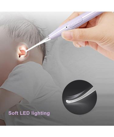 USB Rechargeable LED Kids Ear Spoon | Round Tip Purple Ear Pick Spoon for Home - Buy Online on GoSupps.com