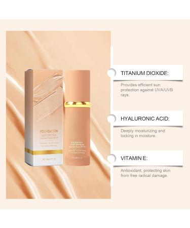 Biomi-Mic Foundation 4 In 1 Protector Solar Light Spectrum Foundation Liquid Foundation 4 In 1 - Light Spectrum Foundation Full Coverage With Spf 50+ Hydrating Longwearing & Waterproof(2 PCS) - Buy Online on GoSupps.com