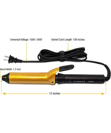 Glampalm 1.2 Clip Curling Iron | Ultrasmooth Ceramic | Long Lasting Curls & Waves | Korea's No.1 Salon Brand | Universal Voltage | 2 Year Warranty - Buy Online on GoSupps.com