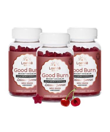 Lashil Beauty - Good Burn - Food Supplements - Powerful Fat Burner - Proven Effectiveness - Made in France - Ascophyllum Cola Garcinia - 180 Gummies