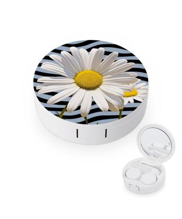 Contact Lens Case Daisy Flower Print Plastic Contact Lens Case contact Lens Care Box ontact Lens Travel Box