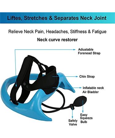 Spuzzo Cervical Neck Traction Device | Inflatable Stretcher & Pain-Relieving Massage Pillow for Neck Stiffness & Restoration - Buy Online on GoSupps.com