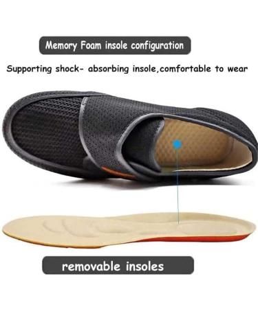 RAGRAN Adaptive Slip-Resistant Diabetic Walking Sneakers Wide Width - Men's Women's, Adjustable Closure, Orthopedic Shoes for Plantar Fasciitis - Brown, Size 7.5 - Buy Online on GoSupps.com