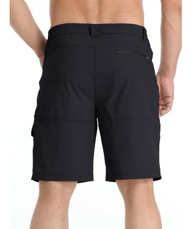 TACVASEN Men's Quick Dry Cargo Hiking Shorts Black, Size 36 - Buy Online on GoSupps.com