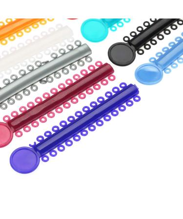 Multicolored Teeth Correction Elastic Braces - 40pcs Dental Ligation Rubber Bands for Oral Care | International Shipping - Buy Online on GoSupps.com