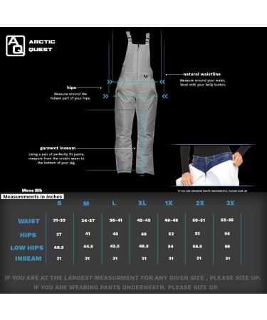 Arctic Quest Men's Insulated Ski Snow Bib Pants XL - Water Resistant & Warm - Buy Online on GoSupps.com