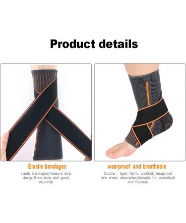 Adjustable Ankle Support Brace for Men & Women | Compression Wrap for Achilles Tendon & Plantar Fasciitis Relief | Eases Pain & Swelling Stabilizes Ligaments - Buy Online on GoSupps.com