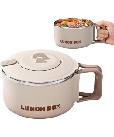 CENMOO Noodle Bowl Ramen Bowl 1200ml Ramen Kitchen Noodle Bowl with Lid Ram Bowl with Handle for Microwave Portable Soup Bowl Lunch Box for - Buy Online on GoSupps.com