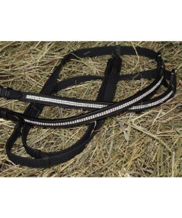 Tysons Breeches Glitter Art Rhinestone Web Reins - 2.40m Black | Rubberized | International Shipping - Buy Online on GoSupps.com