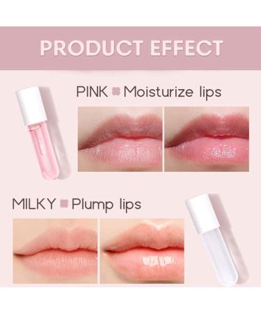 irreshine Lip Plumper Pro Set - Natural Lip Plumper & Lip Care Serum for Fuller Lips - Moisturizing Clear Lip Gloss for Hydrated Beauty Lips (Pink) - Buy Online on GoSupps.com