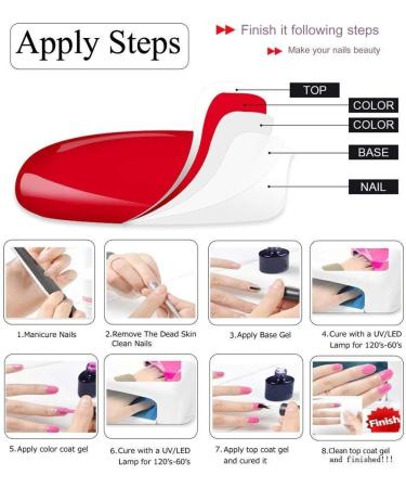 Vishine Nail Salon UV Manicure Polish Soak Off Gel Polish Nail Art Pearl Medium Violetred (722) #722 - Buy Online on GoSupps.com