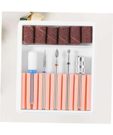 minkissy 1 Set Nail Drill Bits for Acrylic Nail Polish Accessories Electric Nail File Drill Bits Nail Polish Tools Nail File Bits Cuticle Drill Bit Gel Nail Kits Head Ceramics 6.5x5.5cm Pink - Buy Online on GoSupps.com