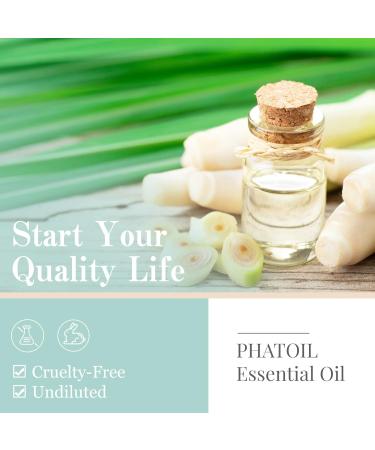 PHATOIL Citronella Essential Oil 10ML - Pure & Undiluted Citronella Oil for Home Diffusers - Buy Online on GoSupps.com