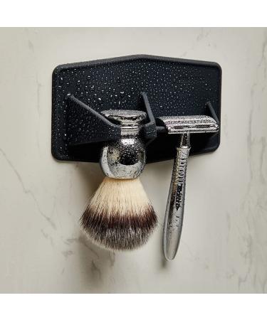 Tooletries Maverick Silicone Razor Brush Holder - Safety Razor Stand for Prolonged Shaving Brush Life (Charcoal) - Buy Online on GoSupps.com