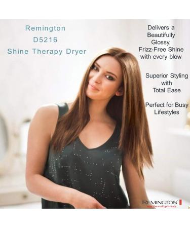 Remington Shine Therapy Hair Dryer 2300W with Power Dry and Cool Shot - Frizz Free Shine, Quick Drying (White) - Buy Online on GoSupps.com