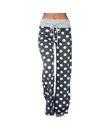 Women pants jogging pants sports pants big size wide leg pants elastic band cordelabin leisure pants dot printing b hmischer style beach pants pants leisure pants pajamahosen homewear pants