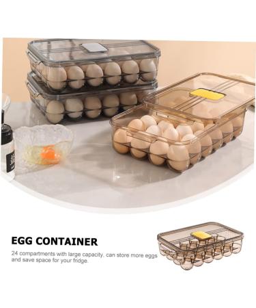Hohopeti Box Egg Carton to go Food containers with lids Egg Dispenser Egg Tray Carrier Household re-usable - Buy Online on GoSupps.com