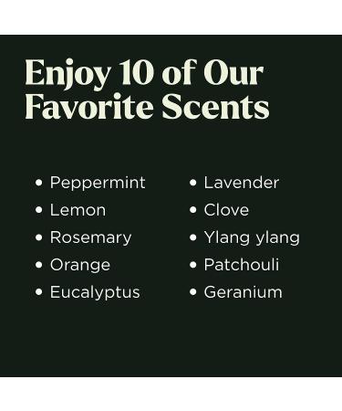 Organic Therapeutic-Grade Essential Oils Set - 10 Blends for Aromatherapy, Massage, Home & Office Use - Skin & Hair Care - 10mL 10-Pack in Gift Box - Buy Online on GoSupps.com