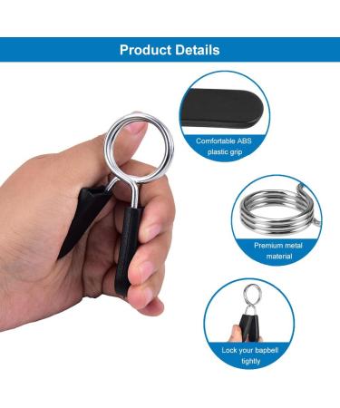 Karells Feather Fister Dumbbell Closures - 4 Pack Spring Lock Weight Lever Clamps for 30mm Dumbbells - Secure & Durable Dumbbell Spring Clips - Buy Online on GoSupps.com