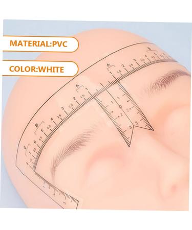 Healeved 10Pcs stickers eyebrow ruler for measurement eyebrow mapper marker eyebrow ruler tool scale - Buy Online on GoSupps.com