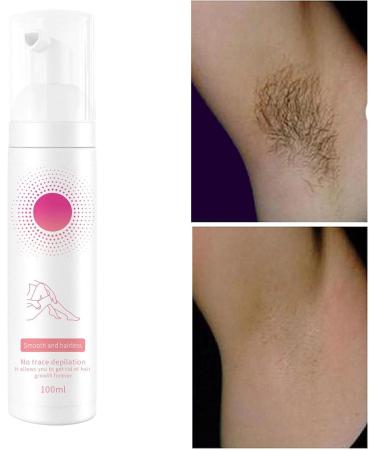 Hair Removal Cream Depilatory Foam for the Body 100ml - Moisturizing Hair Removal For Body Legs Arms Underarms Bikini Line Chin Pubic Area Intimate Areas - Buy Online on GoSupps.com