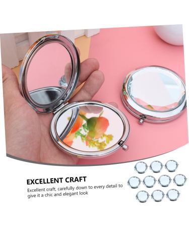 FOMIYES 20 Pcs Folding Vanity Mirror - Handheld Mini Wallet Mirror for Women - Small Pocket Cosmetic Mirrors - Bulk Pack (White, 2pcs) - Buy Online on GoSupps.com