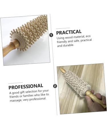 Lurrose Chinese Massage Balls - Portable Wooden Acupressure Roller for Muscle Relief & Fitness | Manual Muscle Massage Roller - Buy Online on GoSupps.com