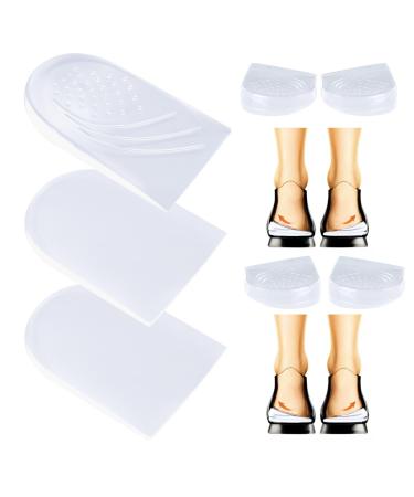 3-Layers Adjustable Heel Wedge Corrective Inserts for Over Supination & Pronation Medial & Lateral Height Increasing Insoles for Bow Legs Foot Alignment ((S: W 4-7.5 | M 6-7))