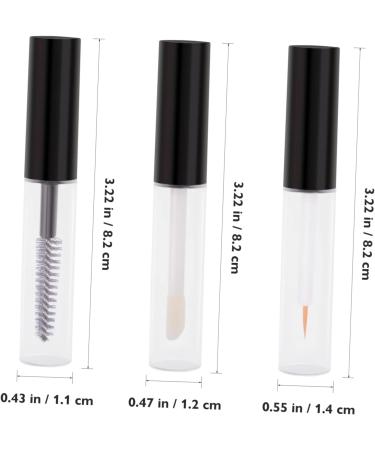 FOMIYES 1 Set Lip Gloss Tubes Plastic Containers Empty Lip Balm Bottle Mascara Tube Liquid Eyeliner Mini - Buy Online on GoSupps.com