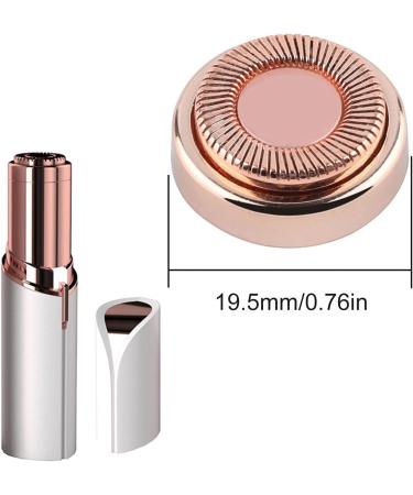 Gift2u Facial Hair Remover Replacement Heads - 6pcs Rose Gold Electronic Shaver Heads with 18K Gold-Plated Blades for Face, Leg, Armpit, Back - Buy Online on GoSupps.com