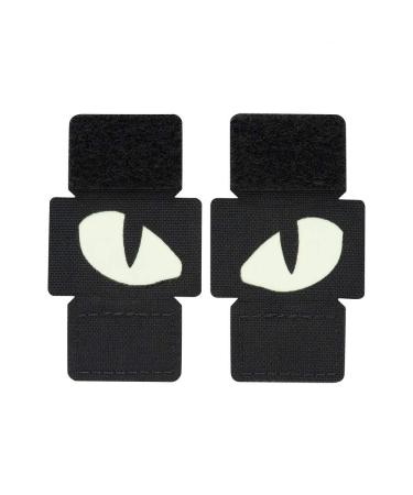 M-Tac Tiger Eyes Morale Patches Tactical Patch Military Combat Hook Fasteners Black