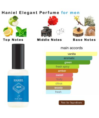 Haniel Men's Cologne Pheromone Cologne for Men | Aromatic Fougere Blend with Mint Apple and Vanilla | Boost Confidence Elevate Presence Unleash Allure Aromatic Fougere  - Buy Online on GoSupps.com