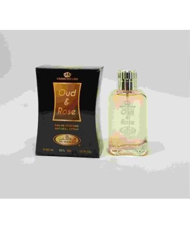 Oud & Rose - Eau De Perfume Natural Spray - 50 ml (1.65 fl. oz) by Al-Rehab