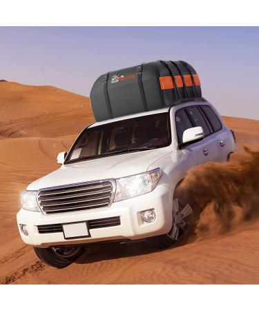 21 Cubic Feet Waterproof Car Rooftop Cargo Carrier Bag | Heavy Duty 840D Roof Bag for All Vehicles | Anti-Slip Mat, Door Hooks, Storage Bag & 2 Extra Straps Included | Black - Buy Online on GoSupps.com