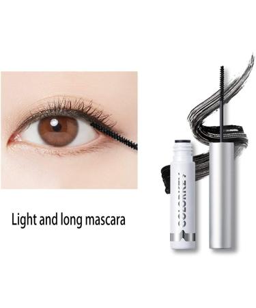 XunChung Thick Slender Mascara Waterproof Sweatproof Curl Up No Halo Lithe Dense Thin Brush Head Mascara Cosmetics - Buy Online on GoSupps.com
