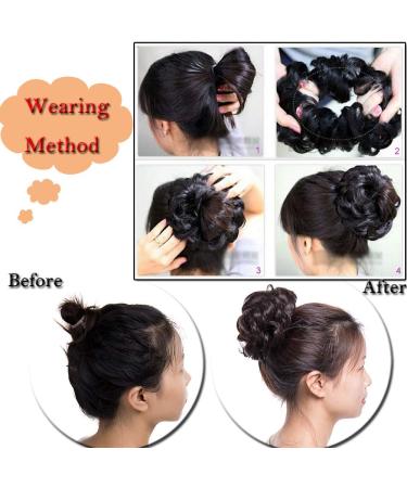 SEGO Voluminous Hairpiece Bun Hair Tie - Medium Brown Hair Extensions #M4 for Stunning Updos - Buy Online on GoSupps.com