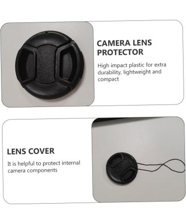 Milisten 4 Pcs Camera Lens Cover 62mm Lens Cap Lens Hood Cap Front Lens Replacement Cover Universal Lens Cap Centre Pinch Lens Cover Camera Lens Lid Hood Cover Splash Proof Plastic Black 6.2X6.2CM - Buy Online on GoSupps.com