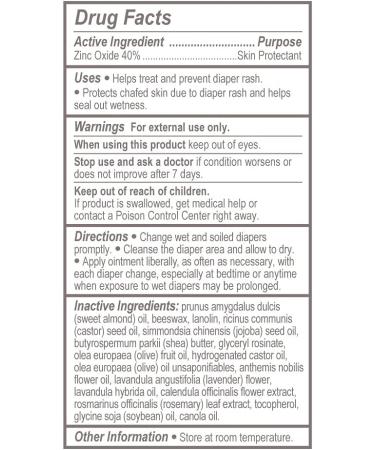 Burt's Bees 100% Natural Baby Skin Care Diaper Rash Ointment, 3 Ounce (2 Pack) - Buy Online on GoSupps.com