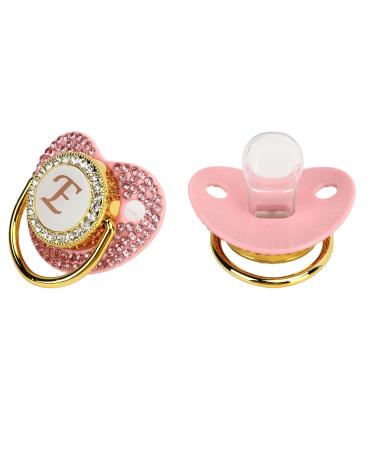 Ergonomic Golden Rhinestone Baby Pacifier - Light & Flexible Design for Comfort - Buy Online on GoSupps.com
